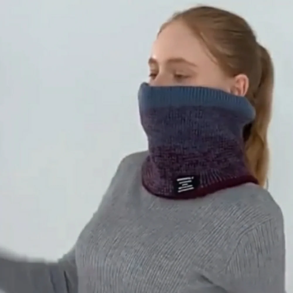 Last2⭐Knitted wool scarf ring - Picture 3 of 4